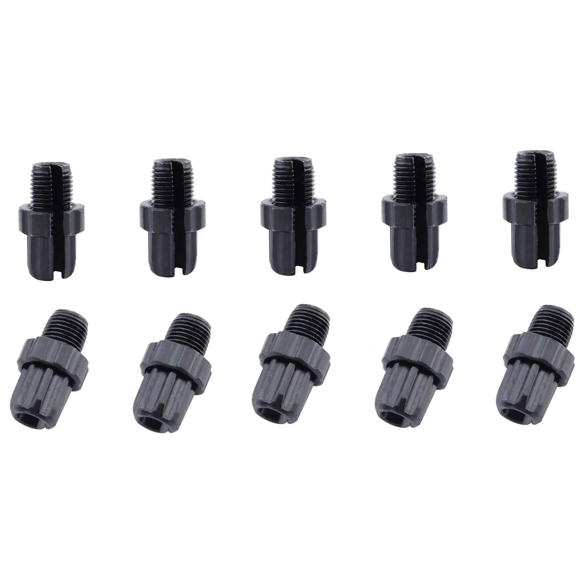 Pofet Black 10Pcs Aluminum Bike Brake Handle Adjustment Screws Bike Accessories