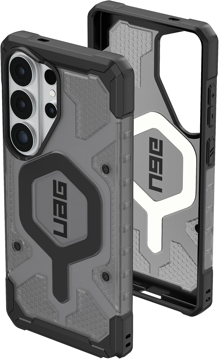 UAG para Samsung Galaxy S26 Ultra Case 6.9" Pathfinder Clear - Cubierta protectora transparente resistente a prueba de caídas militar compatible con carga magnética, Ceniza/Negro