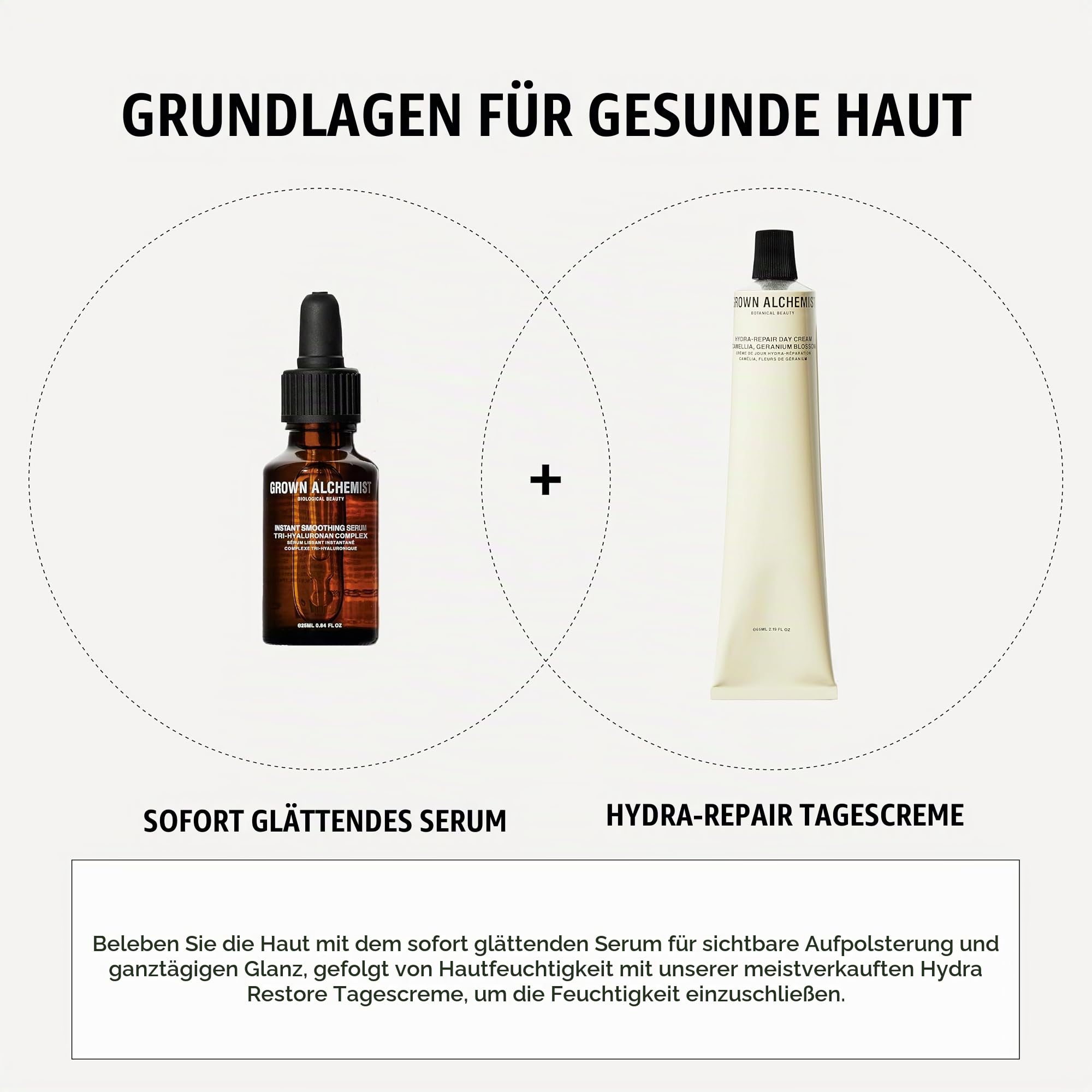 Grown Alchemist Hydra-Restore Tagescreme – Luxus Feuchtigkeitscreme Gesicht & Naturkosmetik Primer – Hydrating gesicht creme mit Antioxidantien Aloe, Vitamin E & veganen Pflanzenölen