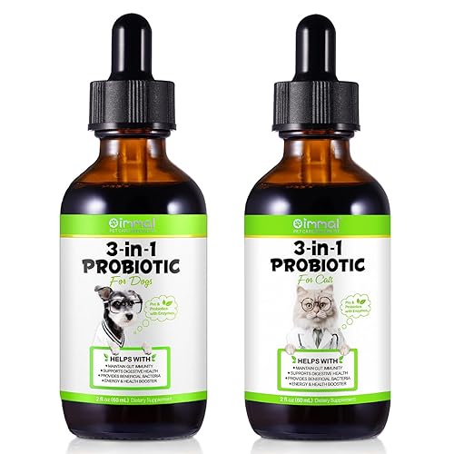 3-in-1 Probiotics for Cats 60ml + 3-in-1 Probiotics for Dogs