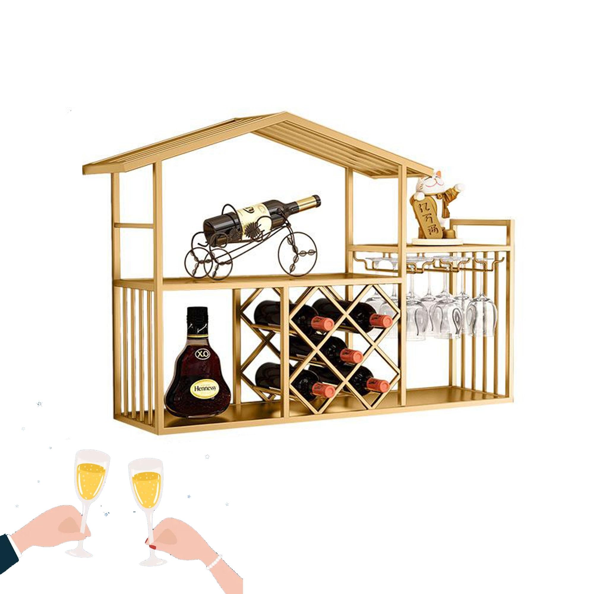 Étagère à vin de bar murale pour sublimer vos soirées salon
