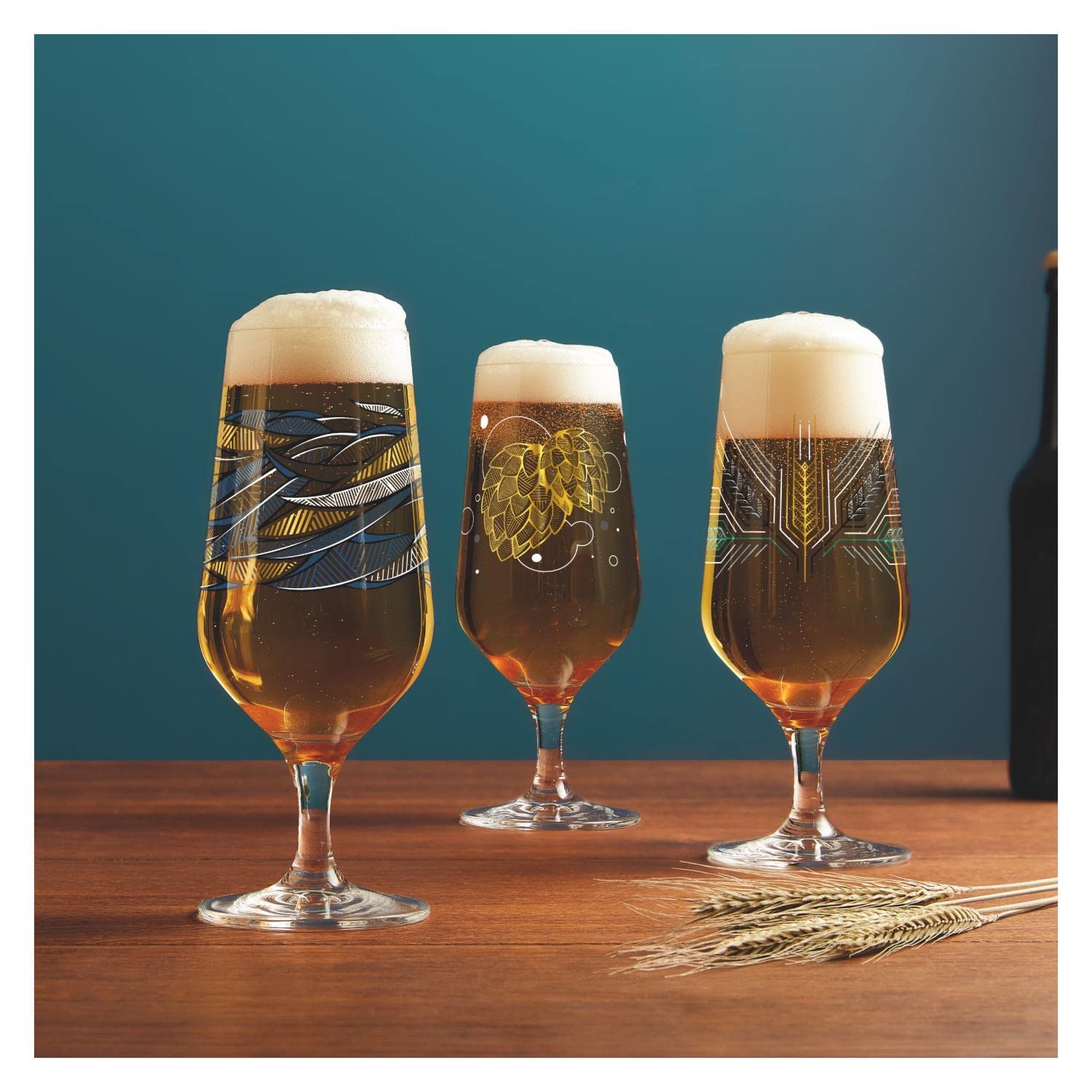 RITZENHOFF Verre à bière - 300 ml - Fabriqué en Allemagne | Réf. 3471002, Série Brauchzeit, 1 verre à bière 300 ml, en cristal, lave-vaisselle