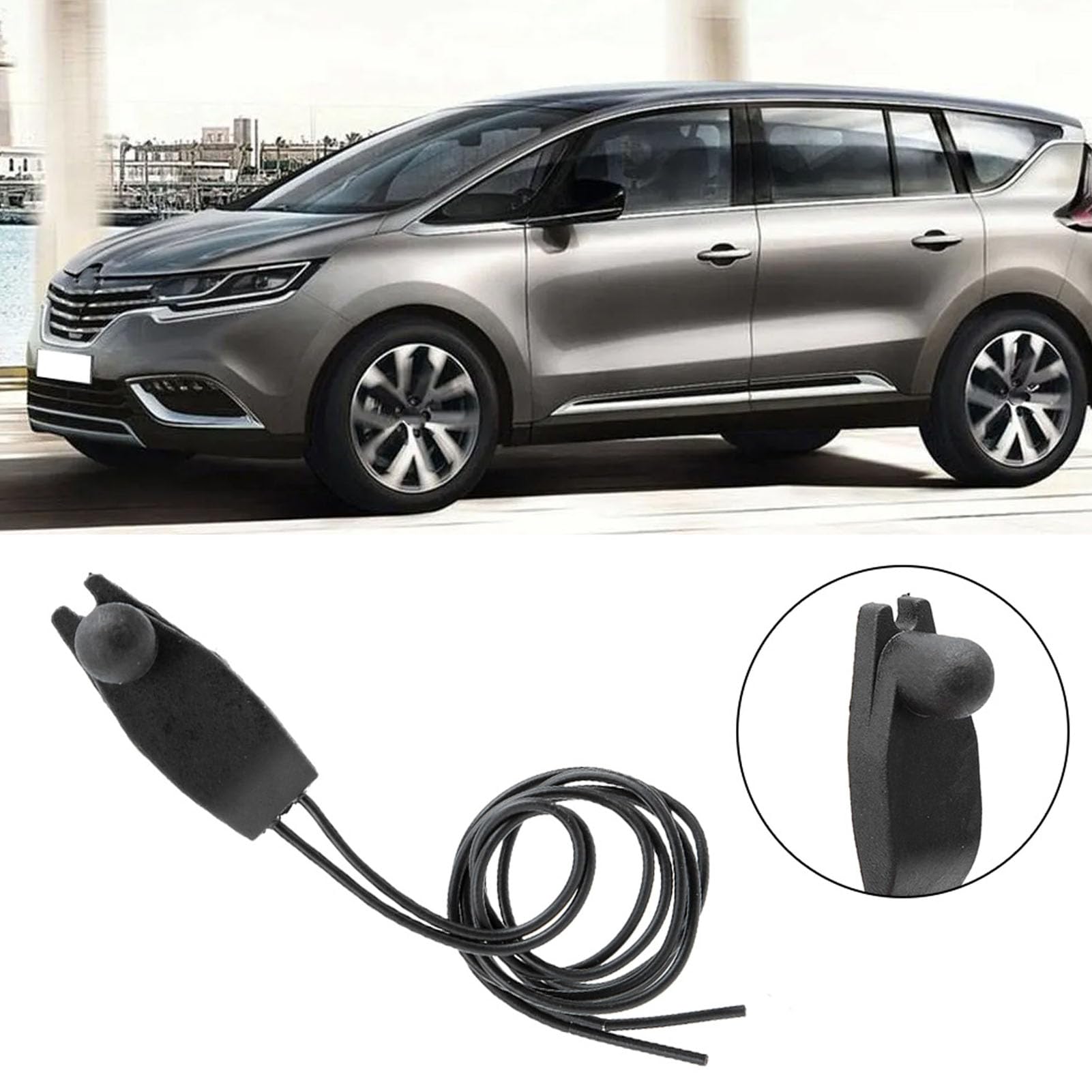 Czujnik temperatury zewnętrznej, automatyczny czujnik temperatury powietrza zewnętrznego 6445F9 00006445F9 M3 1218 4060, kompatybilny z RCZ 107 206 207 208 AX BX C1 C2 C3 C4