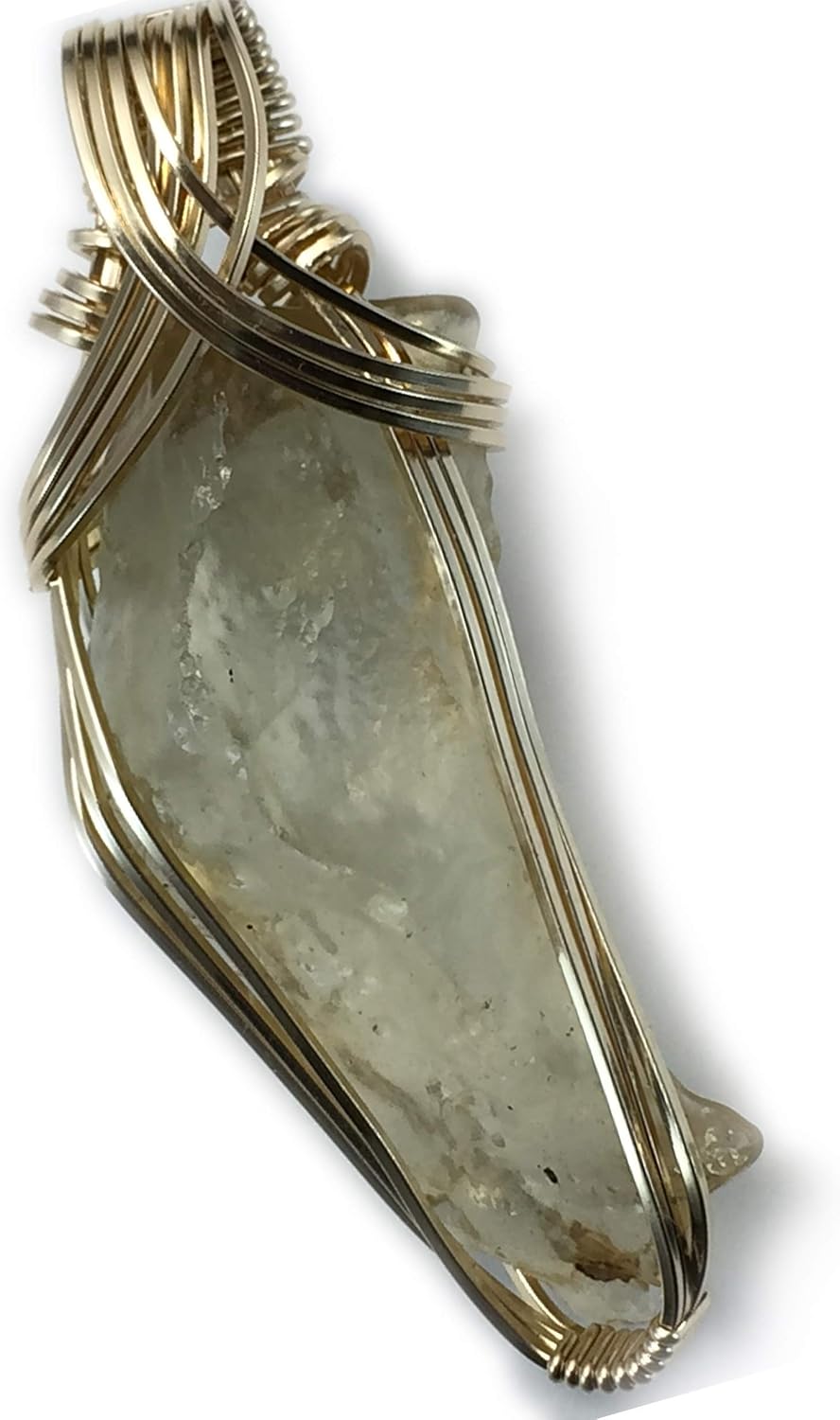 Tektite Libyan Desert Glass Necklace Pendant 14K Gold Filled Genuine Ancient Fragment Eastern Libya 3LGG