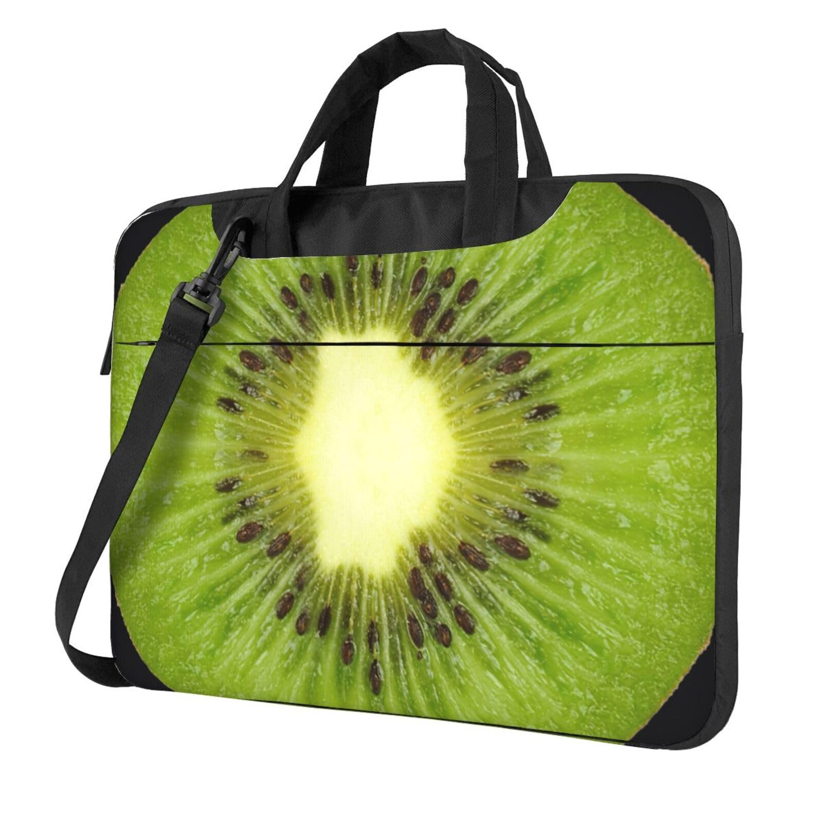 Bolsa para laptop para hombre y mujer Kiwi Slice Print maletín con asa de hombro 8