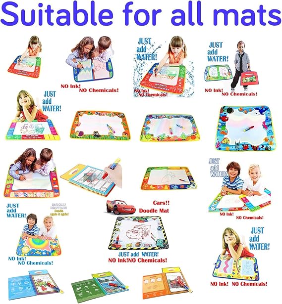 Rangebow Magic Water Doodle Pens for Aqua Drawing Mats (10 Pens)