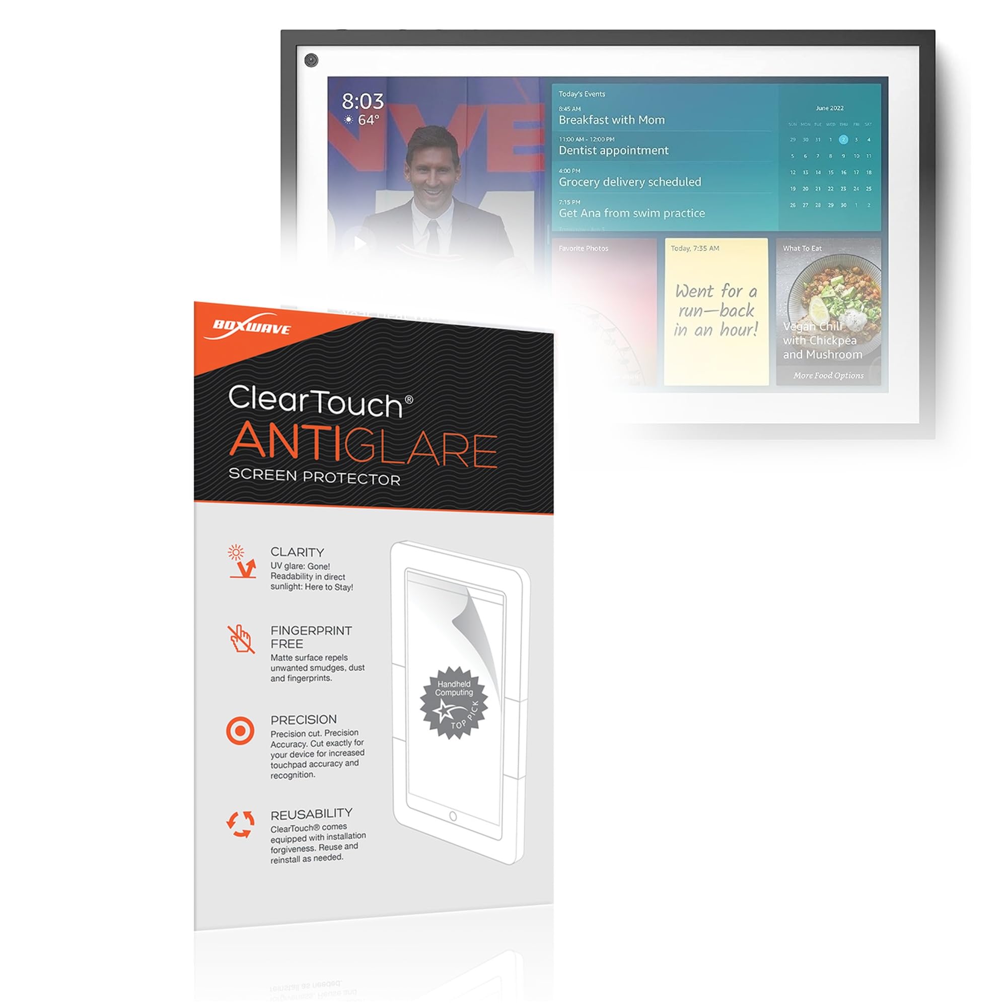 atFoliX Verre film protecteur pour Amazon Echo Show 15 9H Hybride-Verre