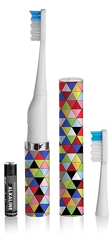 Miniatura 3 de Cepillo de dientes eléctrico Slim Sonic - # VS2T585 Prism por Violife para Unisex - Juego de 3 cepillos de dientes, cabezal de cepillo adicional,