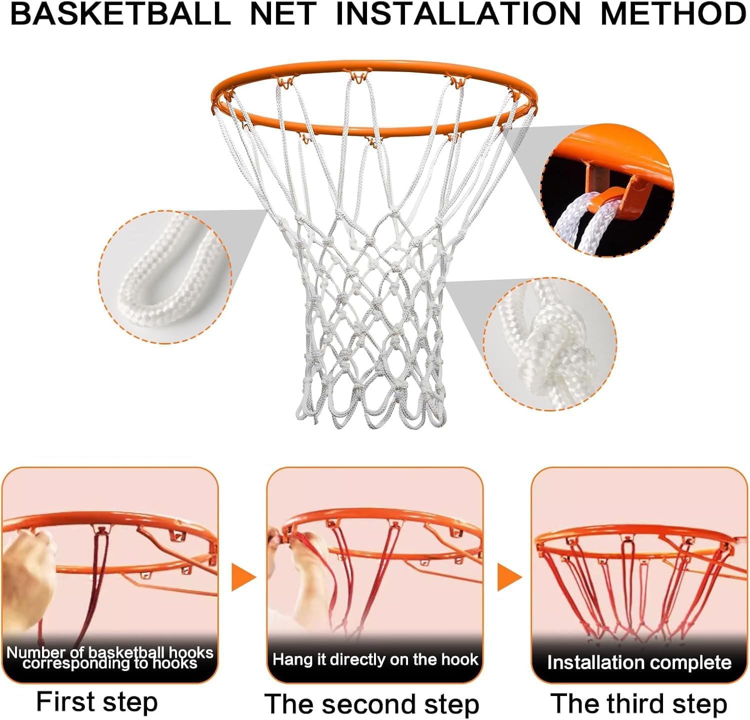 Lighted Basketball Net - LED Replacement Basketball Nets