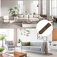 Vista 6 de uxcell Calcetines para patas de silla, 16 unidades, calcetines de muebles de punto, protectores de pies de mesa para suelos de madera (marrón oscuro)