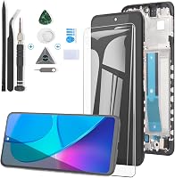 RongZy Xiaomi Redmi Note 11 LCD Kijelző és Érintőpanel Csere Kerettel - Fekete Színben, Szerelő Eszközökkel, Kompatibilis 2201117TG/TI/TY/TL 1
