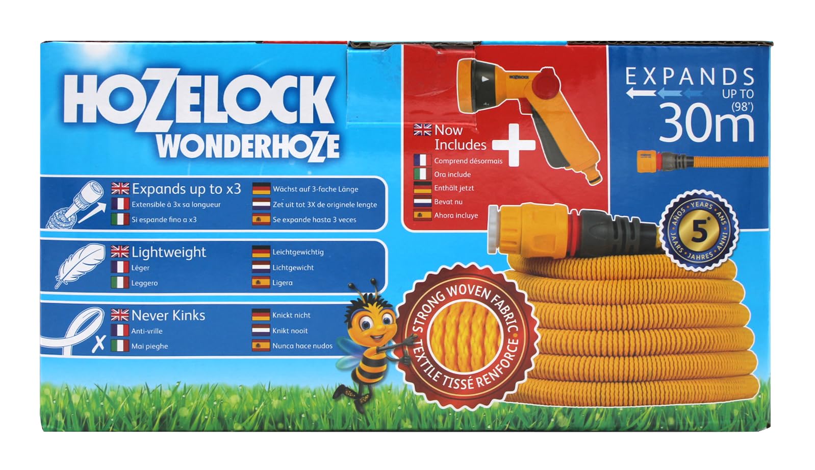 Hozelock 100-101-261 14 mm 30 m 5/8 pouce 30 m jaune Tuyau d'arrosage