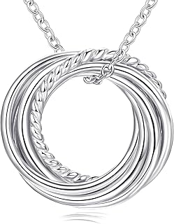 Birthday Gifts for Women Sterling Silver 30th 40th 50th 60th 70th 80th 90th Birthday Necklace For Her 3 4 5 6 7 8 9 Decade Jewelry 30 40 50 60 70 80 90 Years Old