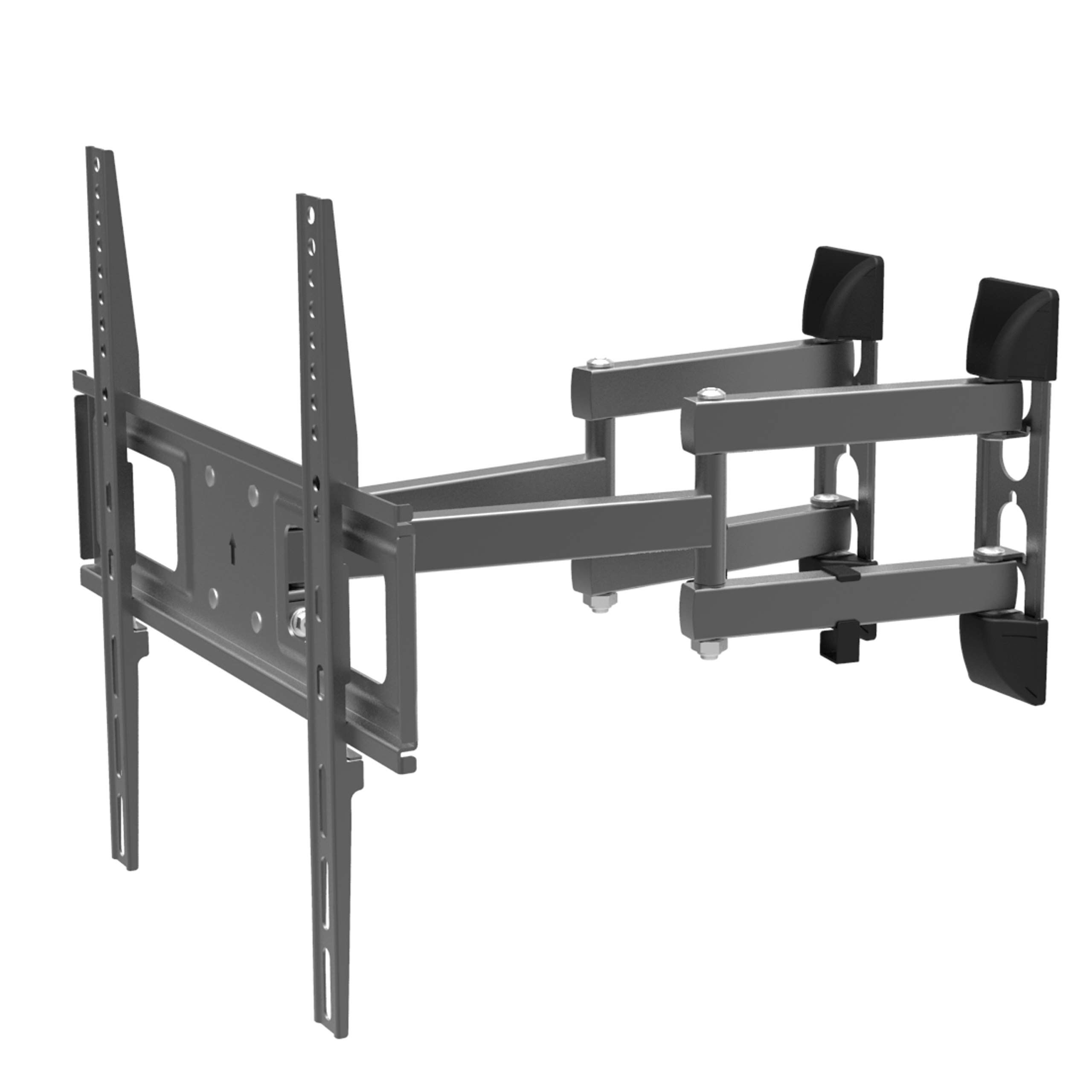 Supporto da parete per TV, girevole e inclinabile, montaggio ad angolo, montaggio a nicchia - VESA fino a max.400 x 400 per 26-55 pollici, estendibile fino a max.47 cm