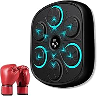 Vista 1 de Modelo Nuevo 2025 Máquina de Boxeo Inteligente con Música para Adultos y Niños, Máquina de Entrenamiento con LED Montada en Pared, Equipo de Negro 03