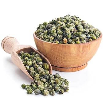 NY Spice Shop Green Peppercorns Whole - 8 Ounce Natural Spices Whole Green Peppercorns - Piper Nigrum - Traditional Peppercorns for Cooking and Grinder Refill Use - Herbal Aroma Bold Peppery Flavor