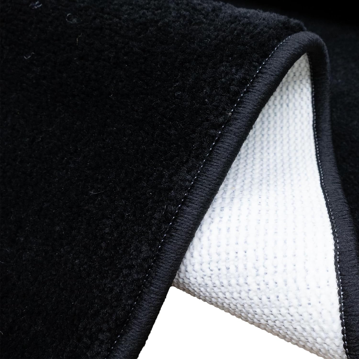 Custom Size Anti-Slip Washable Soft Pile Low Weight Black Color Carpet Runner (Black, 26" x 8')