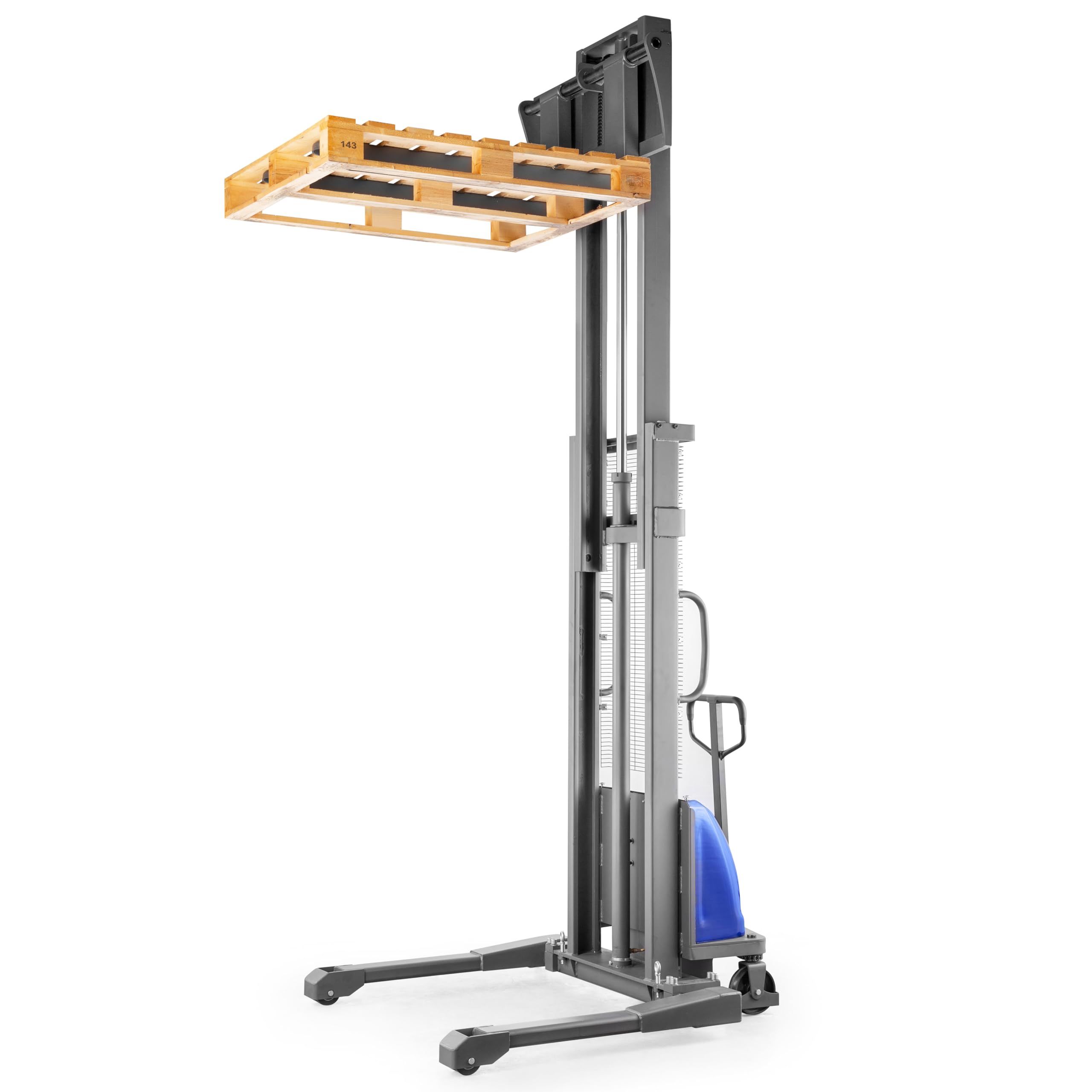 Pallit Carrello elevatore semi-elettrico WIDE-E | carreggiata larga | altezza di sollevamento 3000 mm | portata 1500 kg