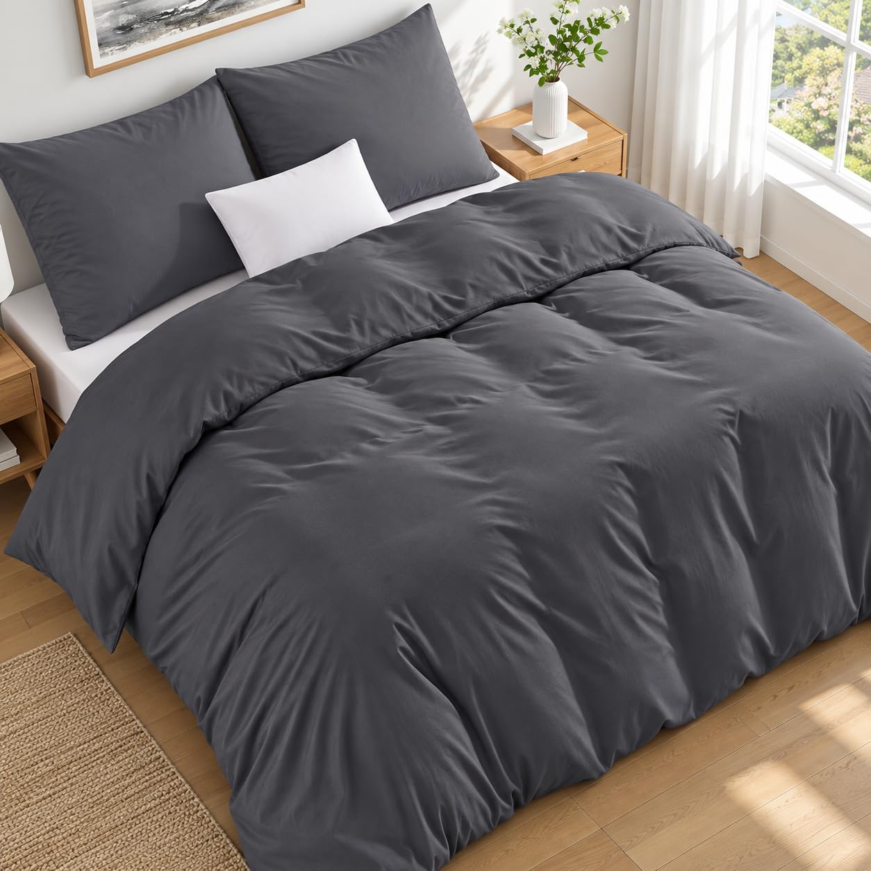 Duvetnova Bettwäsche 135x200 Kinder Teenager ÖKO-TEX Superweich Mikrofaser Bettwäsche-Sets 1 Bettbezug 135x200 + 1 Kissenbezug 80x80 - alle mit Reißverschluss Duvet Cover Bedding & Linen Deckenbezug