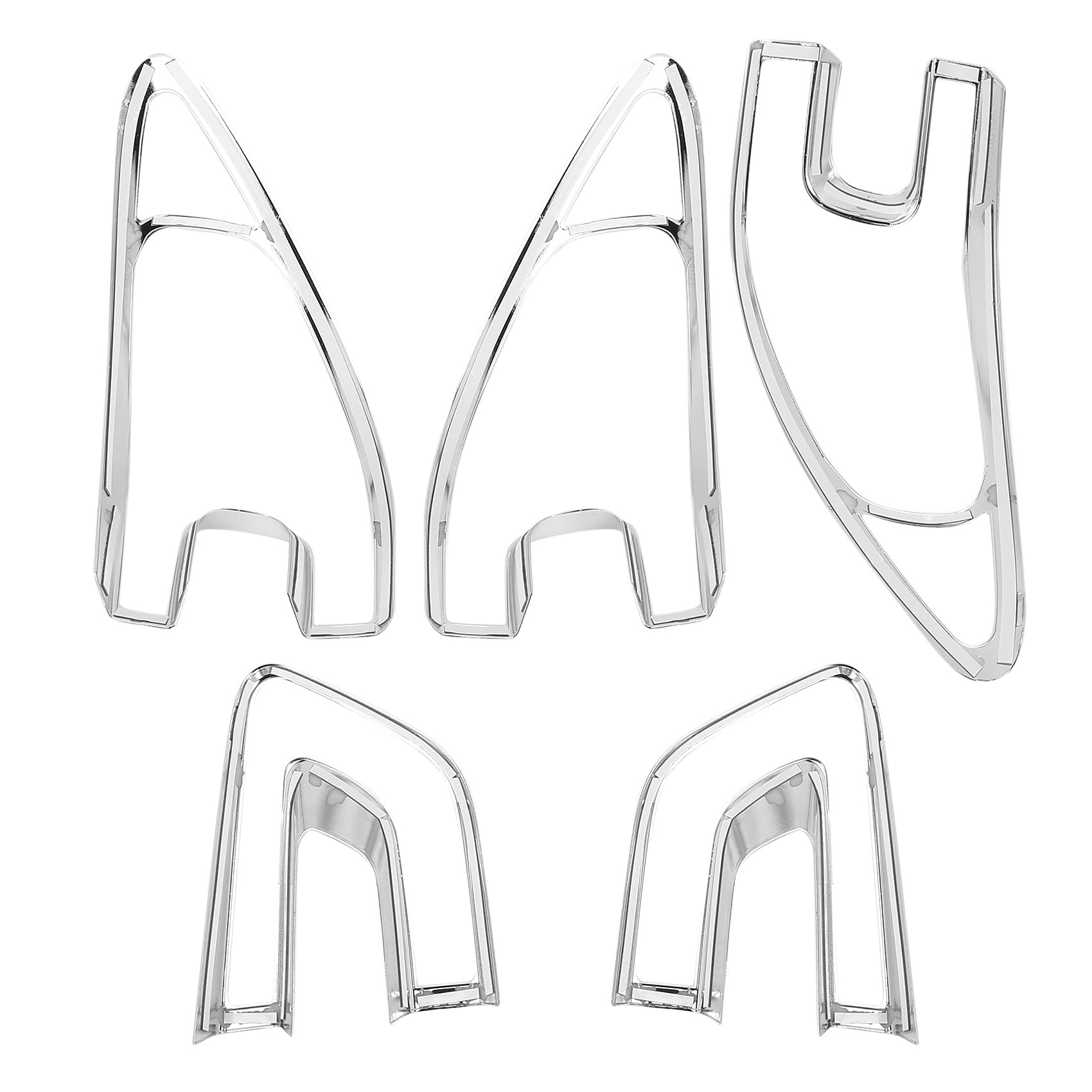 4 Pz Auto Copertura Della Luce Posteriore Trim Telaio Abs Chrome Decorazione Per Kadjar 2015 2016 2017 2018 Accessori Styling