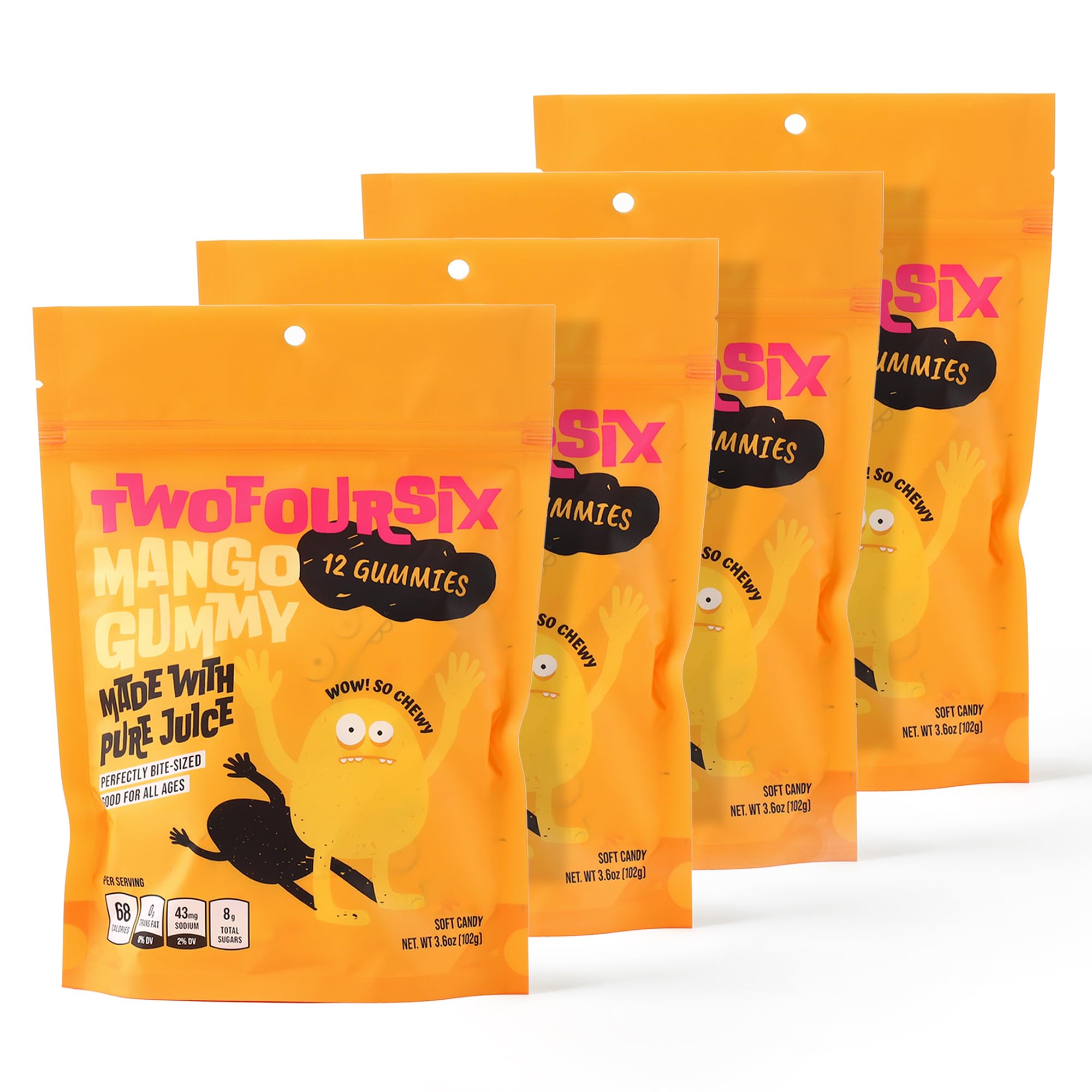 Amazon.com : TwoFourSix Mango Gummy Candy – Soft, Chewy Mango