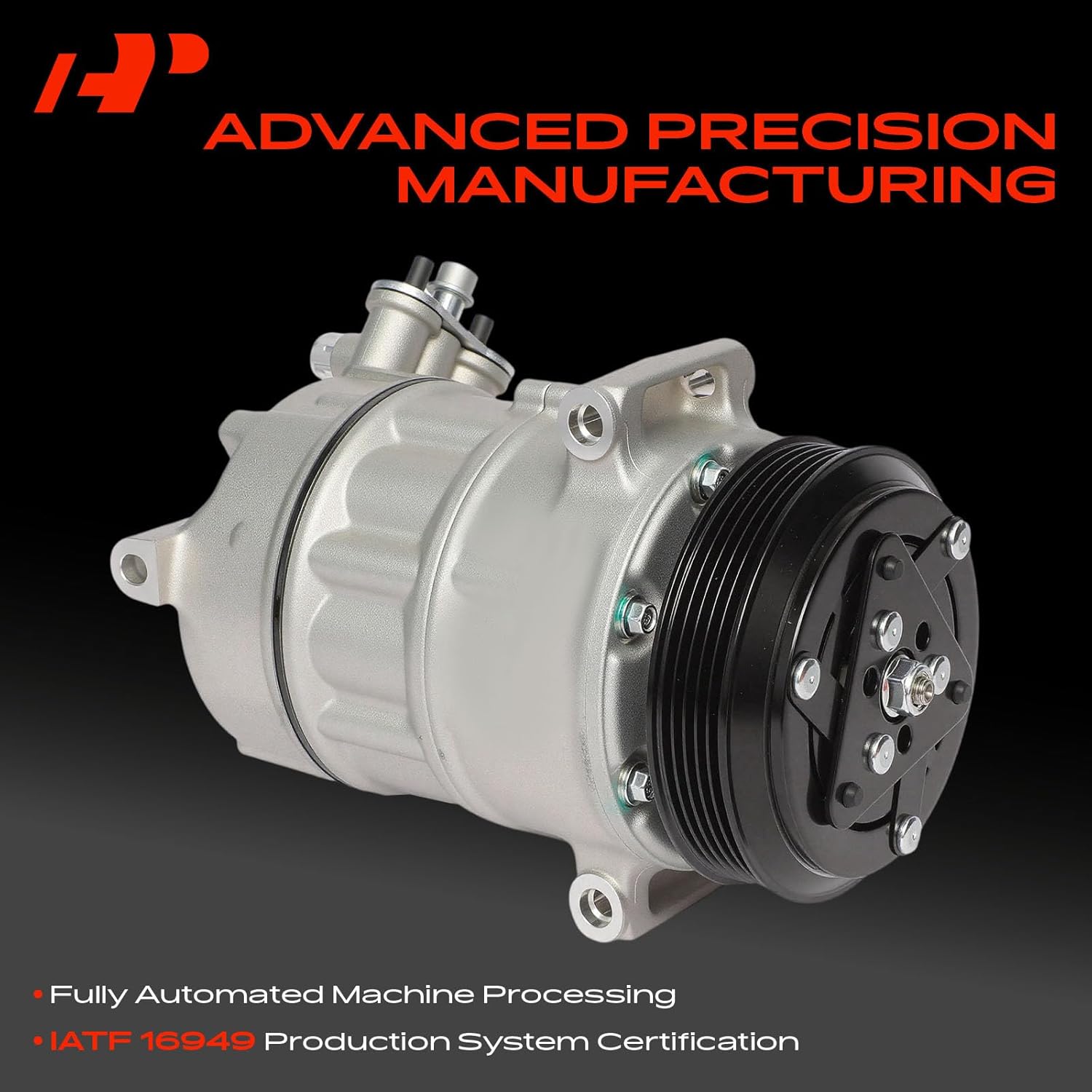 A-Premium Air Conditioner AC Compressor with Clutch Compatible with Chevrolet Equinox & GMC Terrain, 2015 2016 2017, 2.4L