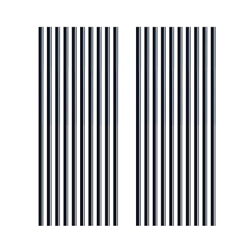 20 varillas acrílicas de 532 x 12 pulgadas, varillas de plástico redondas negras, varillas de copolímero de acetal negro opaco de tolerancia