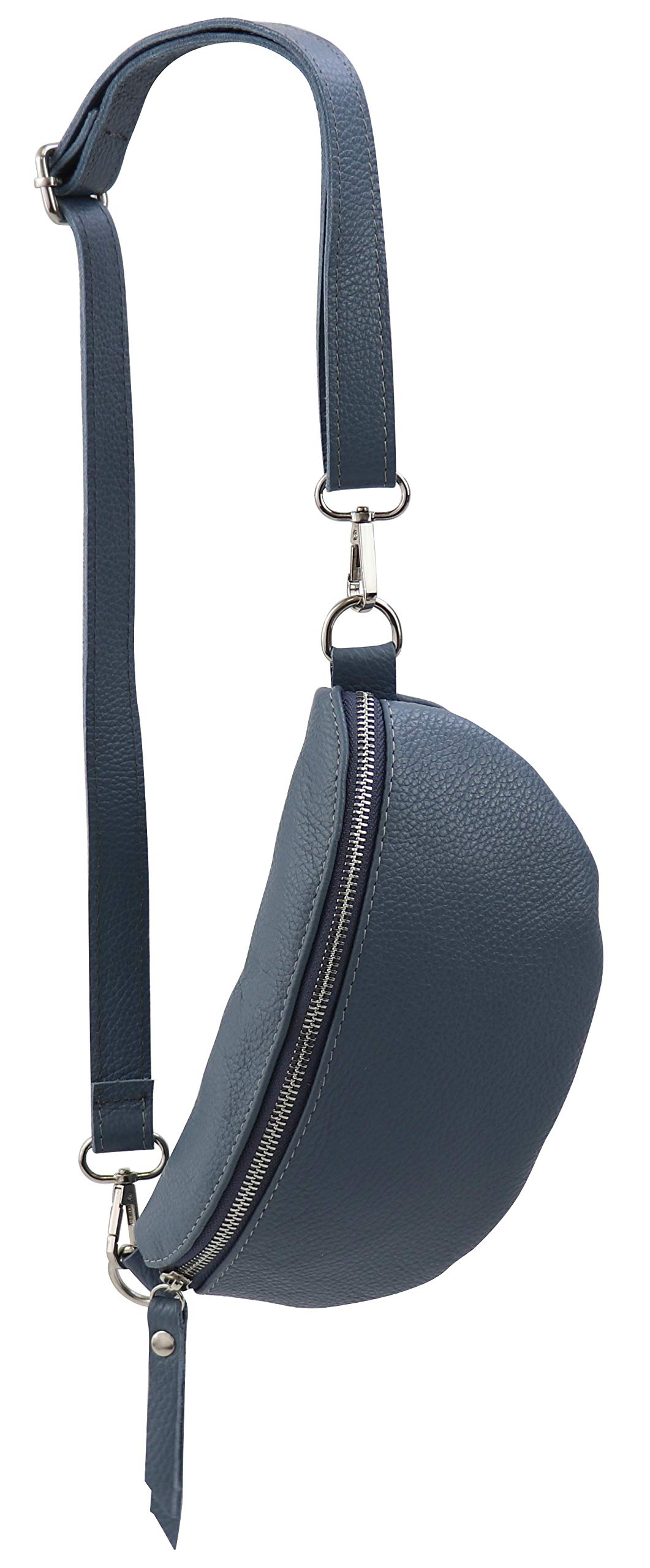 SH Leder ® AVA G292 - Marsupio unisex in vera pelle, per festival, viaggi, marsupio da donna, in pelle, 23 x 12 cm