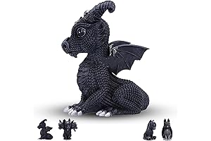Exquisitely Detailed Night Elf Black Dragon Figurine