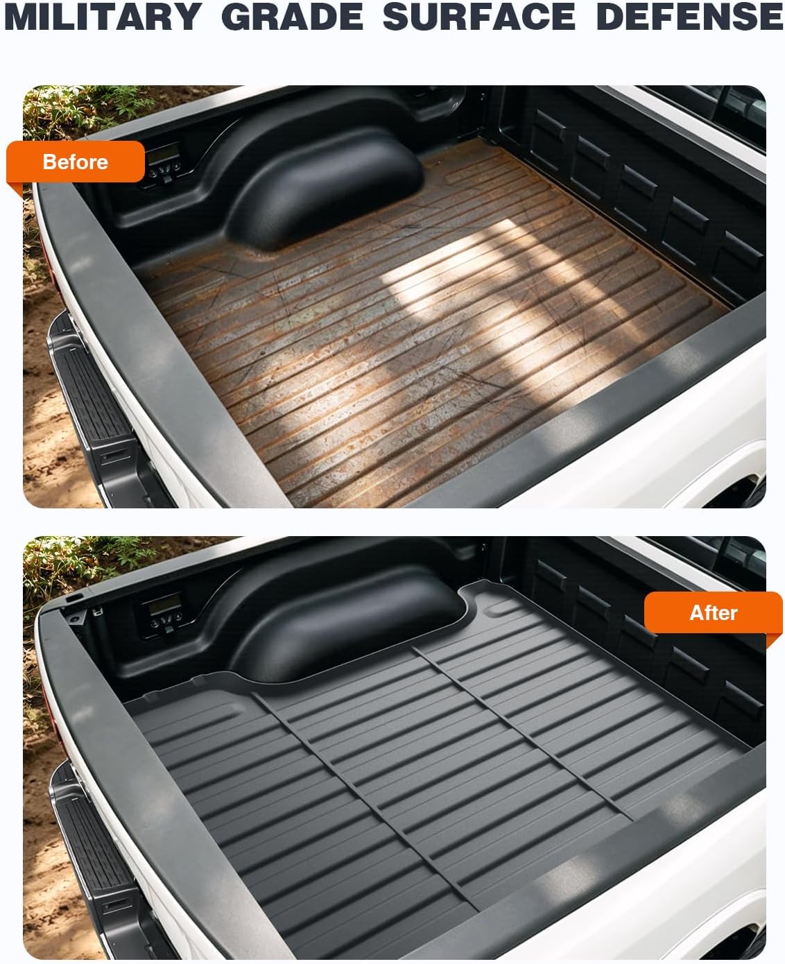 5.7FT Truck Bed Mat for Ram 1500/1500 RHO 2019-2026 & RAM 1500 Classic 2019-2024 Short Bed (5FT7 / 67.4inches) Not for Rambox, All Weather Custom Fit Truck Cargo Bed Liner