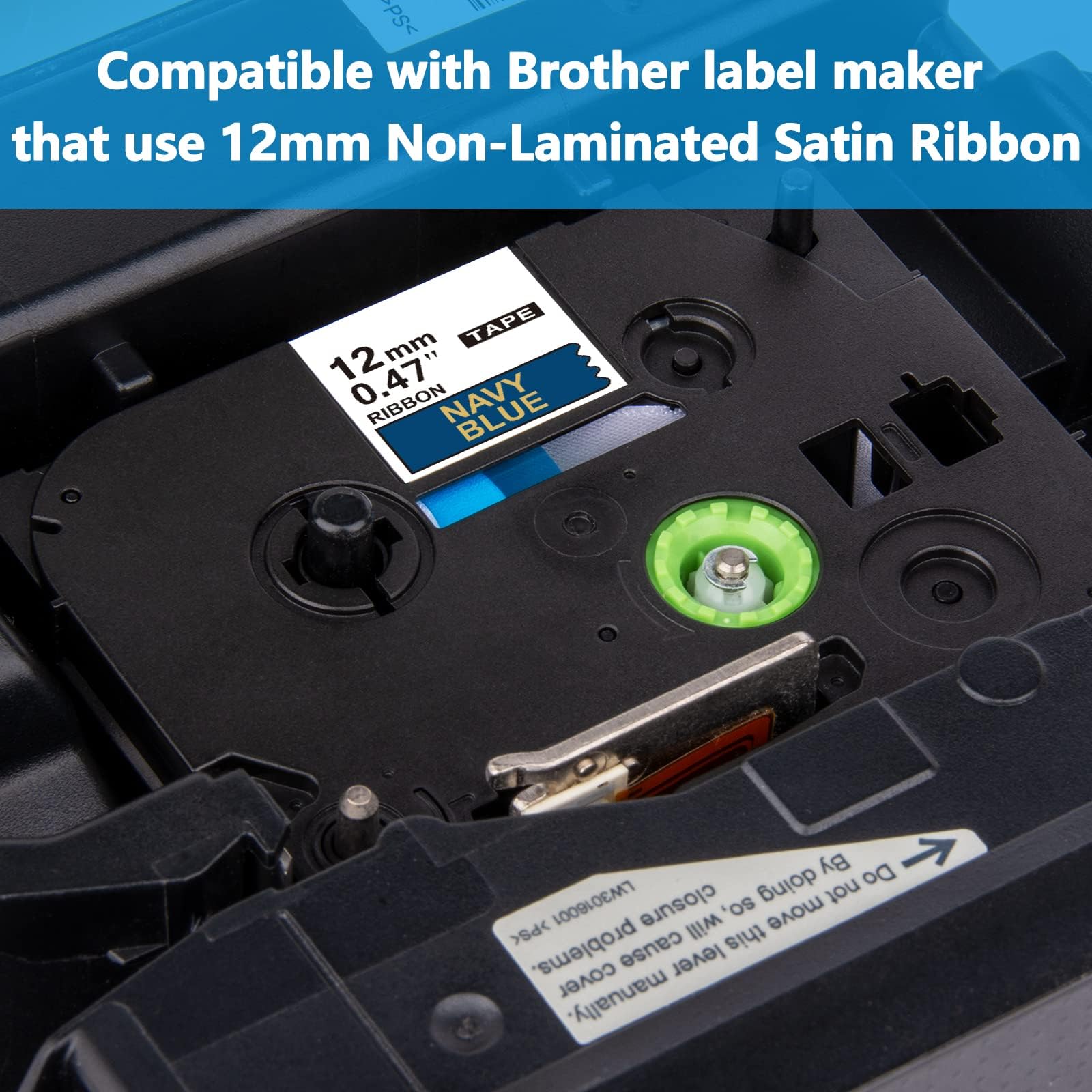 WEEMAY Lot de 5 rubans adhésifs en satin compatibles avec Brother 12 mm TZe-R231 TZe-R234 TZe-RE34 TZe-RN34 TZe-RW34 pour imprimante Ptouch Embellish PTH110 PTD210 PTD215e PTD400AD