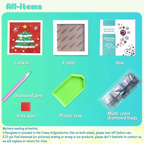 Miniatura 3 de Libfx Kits de pintura de diamantes para niños con marco de fotos, arte de diamantes para niños, niñas, niños, principiantes, artes y manualidades