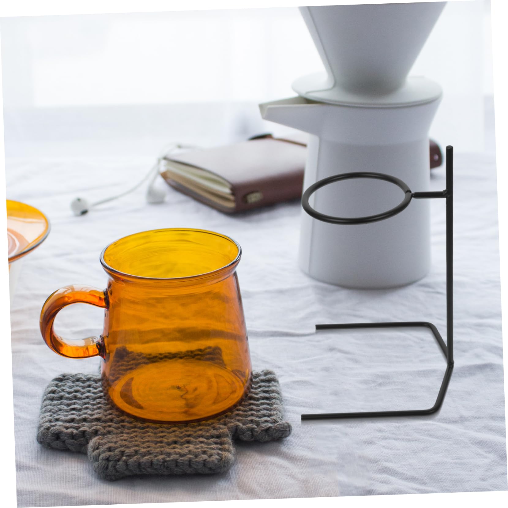 OKUMEYR Coffee Supply Coffee Dripper Stand Stainless Steel Filter Cup Holder Easy to Carry