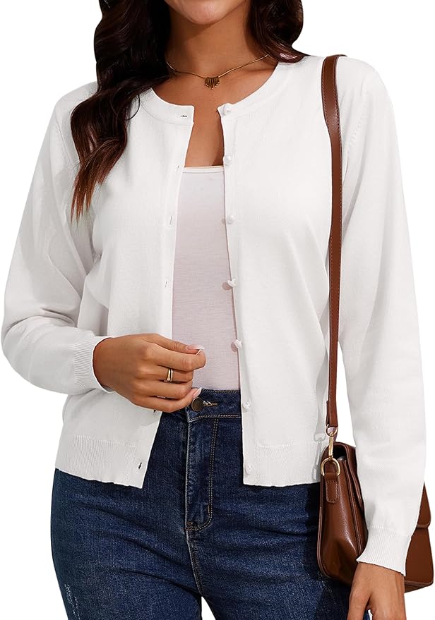 Cardigan léger à Manches Longues pour Femme