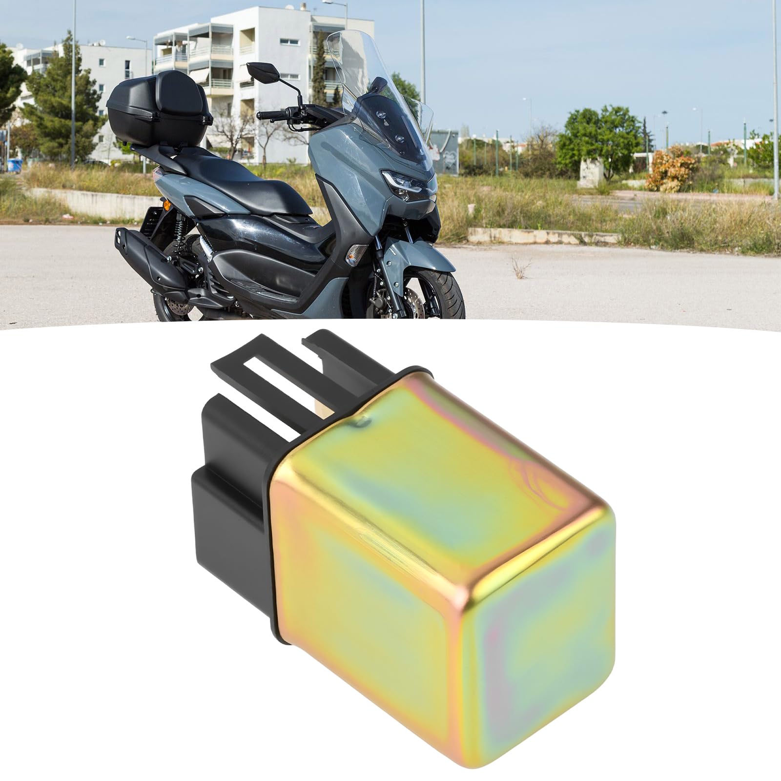 EMSea Solenoide de Relé de Arranque de 4 Pines 38501-GFM-901 38501-KPH-901 Compatible con Yamaha NMAX (GPD 125) 2015-2020