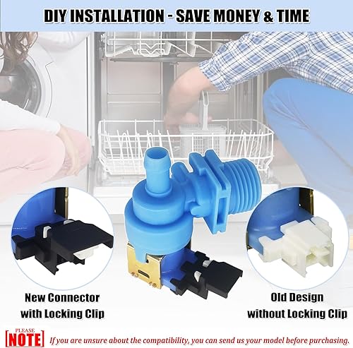 Miniatura 6 de Válvula de entrada de agua para lavavajillas W10327249 WPW10327249 WPW10327249 W11130743