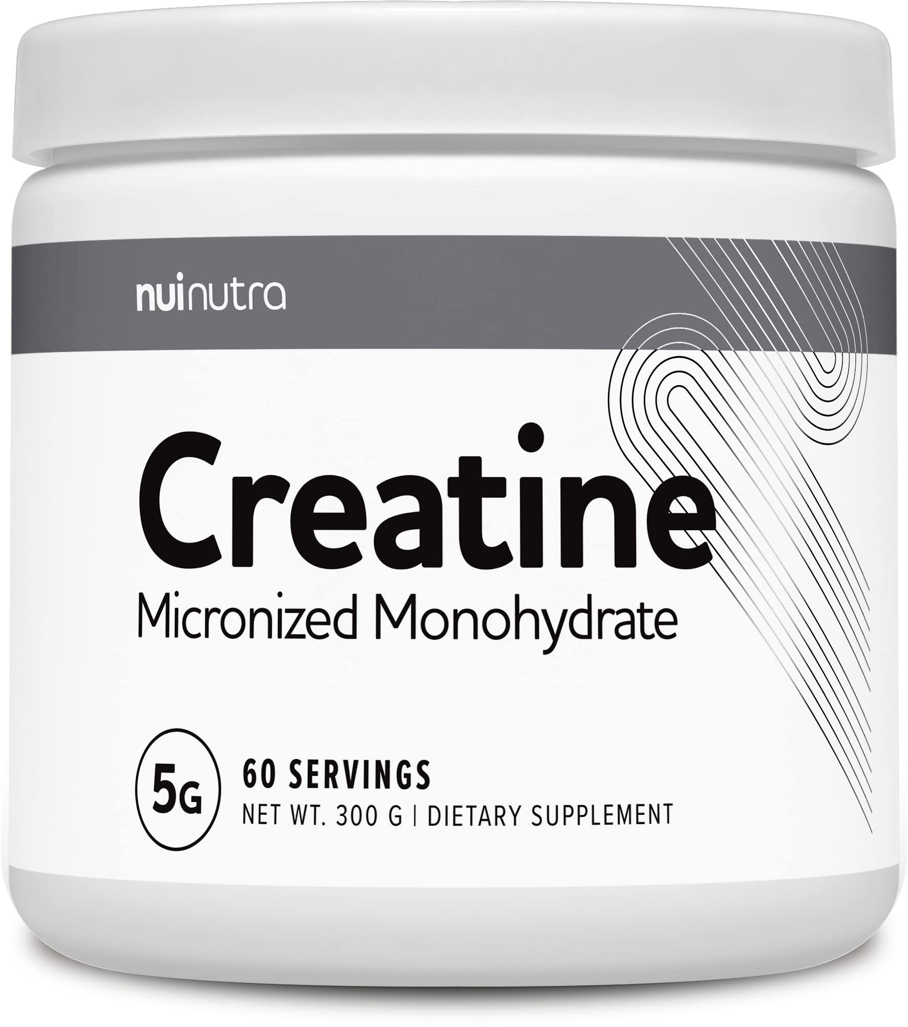 Nui Nutra Creatine Monohydrate Powder Supplement (Micronized) | 300G | Muscle Mass, Strength, and Performance Improvement ...
