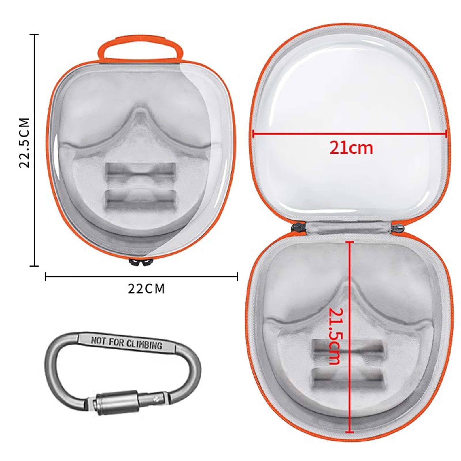 Custodia rigida per cuffie WH1000XM4 1000XM3 1000XM2, con manico, facile da trasportare