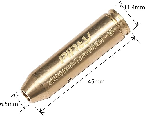 Miniatura 4 de Pinty . 243 0.276 in-08 .308 Rifle Bore Sighter Cartucho Láser Punto Rojo Caza Óptica Alcance Boresight Kit
