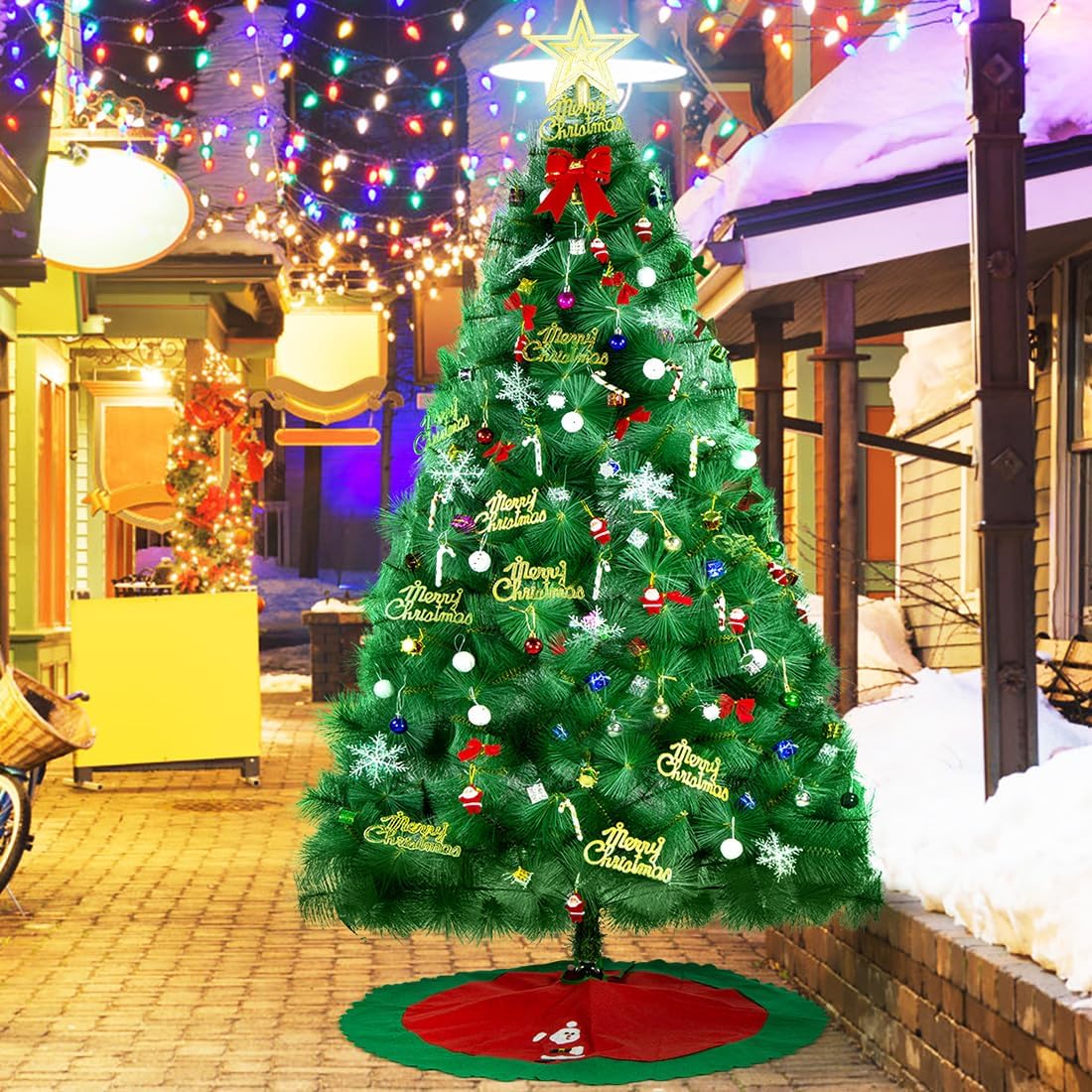 DUUKOA Artificial Christmas Tree 180 cm Seasonal Holiday Decoration