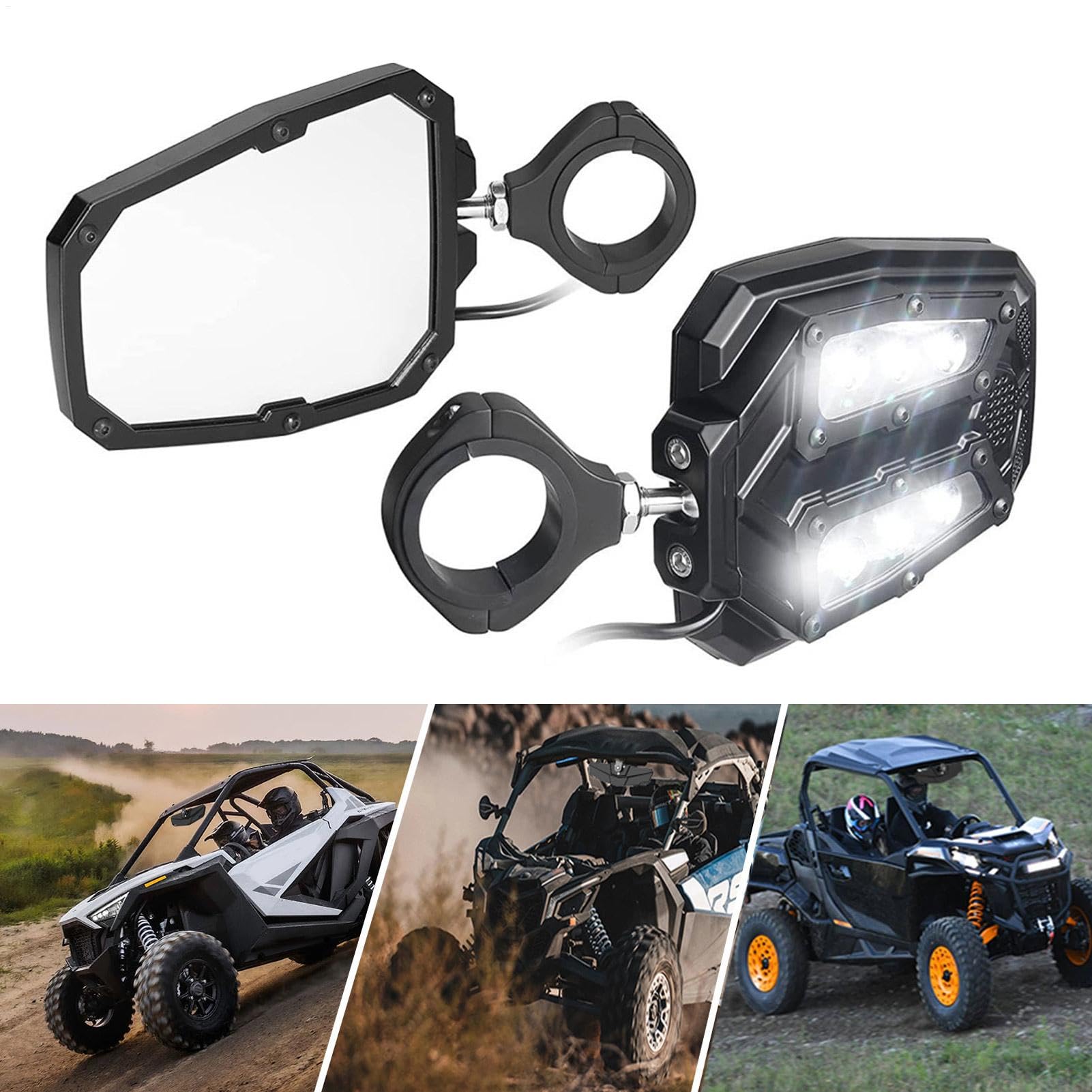 Specchietti SxS Con Retrovisori Regolabili Rinforzati di Ricambio