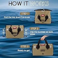 Vista 5 de Waterproof Duffel Bag - Motorcycle Dry Bag Tail Bag with Large Storage Space, Waterproof Luggage Duffle Bags with Outer Mesh Zipper Pocket for