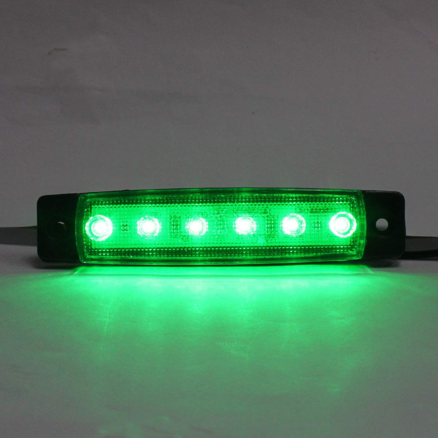 Biqing 20X Luci di posizione laterali a LED Verde,12V impermeabile luci laterali a LED per camion rimorchio camion cabina autobus barca trattore camper