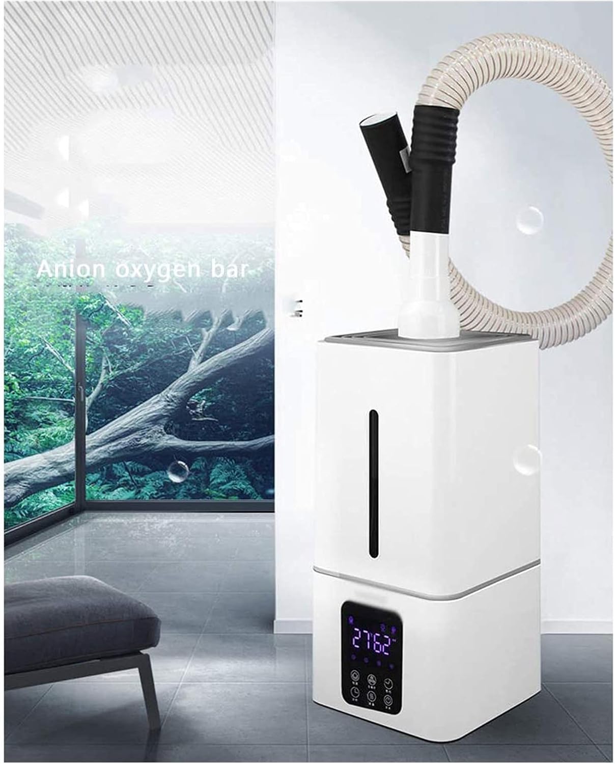 Humidifiers for Home – 13L Cool Mist Humidifier with 26dB Quiet Operation and Auto Shut Off 24H Work Time Humidifiers for Bedroom Office (White)