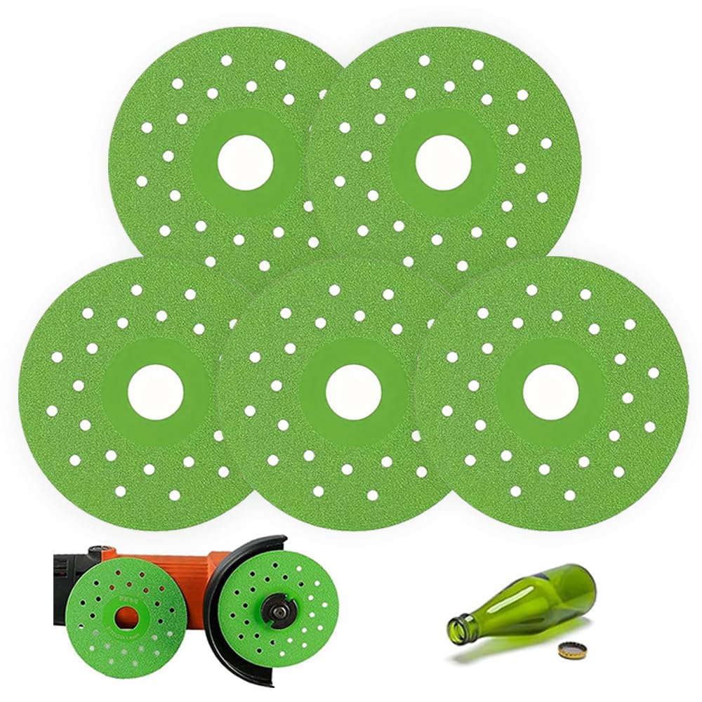 Diamond Rock Slab Cutting Disc Indestructible disc for Cutting and Grinding Tile and Marble, Rock Slab Flat Grinding Cutting Piece, 4 Inch Glass