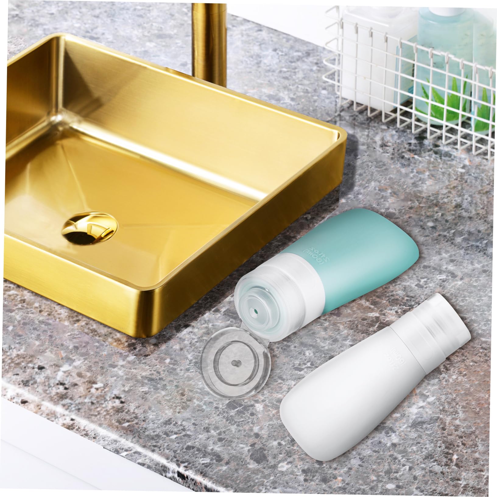 Beaupretty 12piezas Botellas De Reutilizables Tubos De Squeeze Para Champú Loción y Cosméticos Set De Contenedores Tapa Para Cuidado Personal y Baño