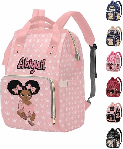 M YESCUSTOM Bolsa de pañales personalizada para bebés para mujeres y hombres, bolsas de lactancia personalizadas para mamá, Bolso-42, Mochilas