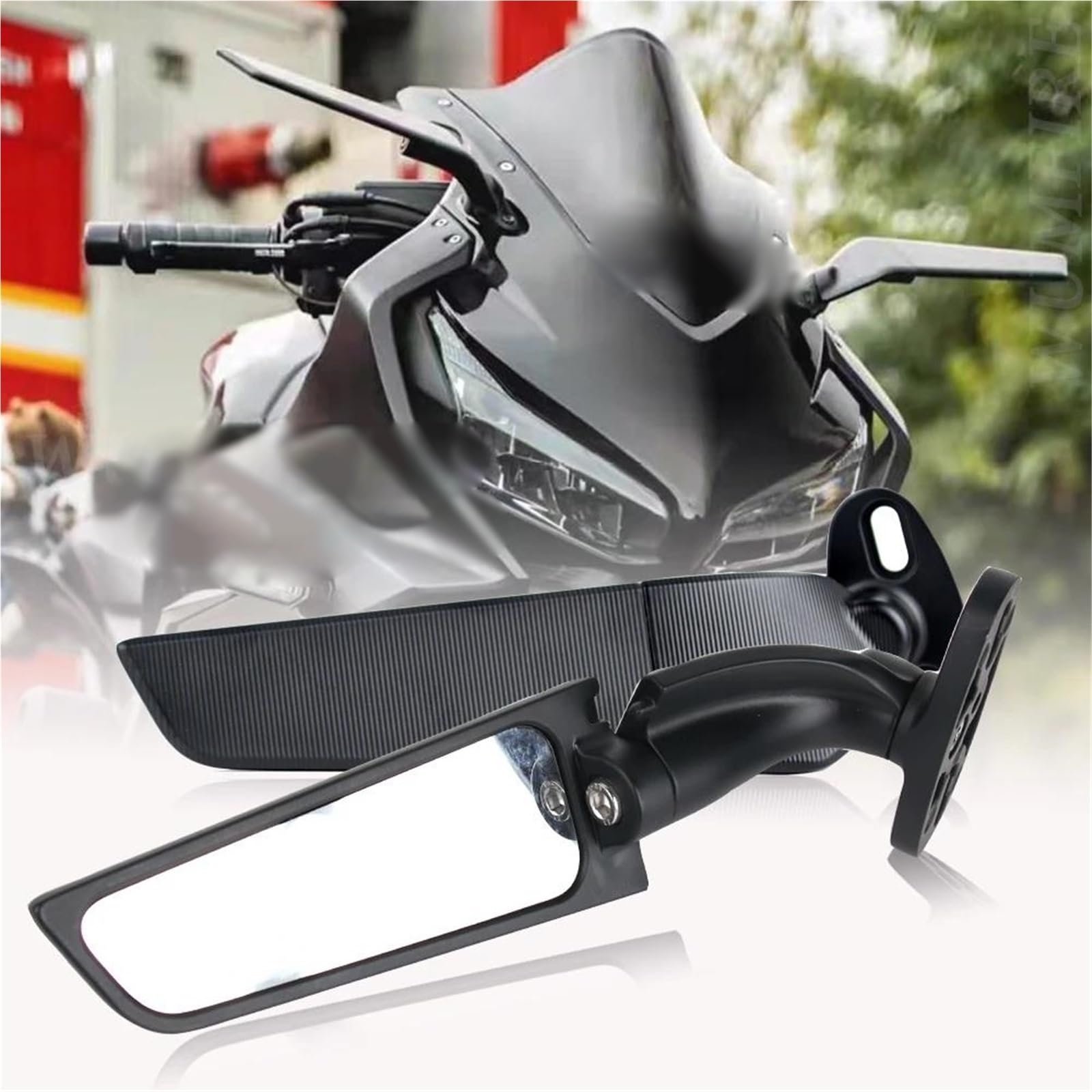 Espejos retrovisores motocicleta wind wing para eliminar ángulos muertos