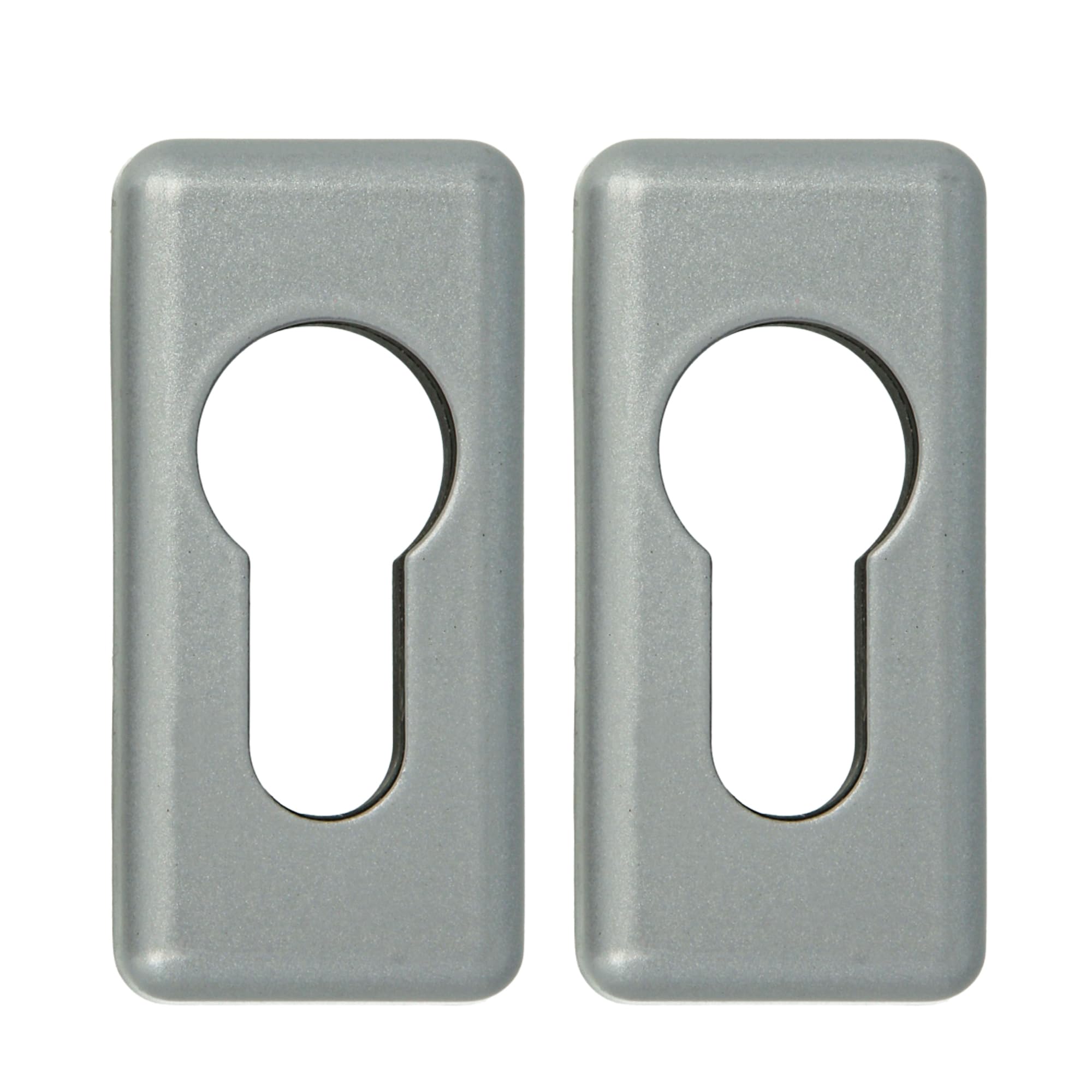 Amig Silver Keyhole 30Al Black | Zamak | 59 X 28 Mm | Keyhole For Euro Profile Cylinder