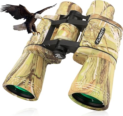 Miniatura 10 de Binoculares de alta potencia de 20 x 50 para adultos, binoculares compactos impermeables con visión de poca luz para observación de aves, caza